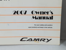 2007 Toyota Camry Owners Manual Book Guide P/N:OM33740U 01999-33740 OEM Used Auto Parts