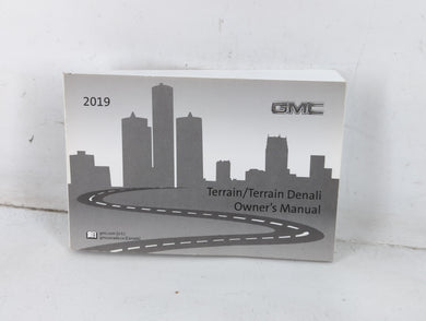 2019 Gmc Terrain Owners Manual Book Guide P/N:84134733 A OEM Used Auto Parts