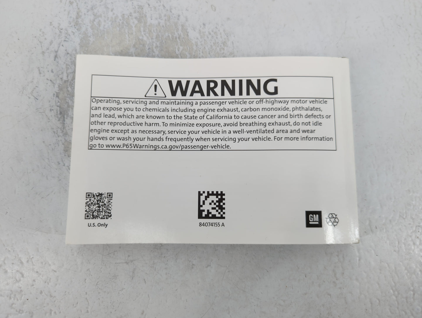 2019 Chevrolet Malibu Owners Manual Book Guide P/N:84074155 A OEM Used Auto Parts - Oemusedautoparts1.com