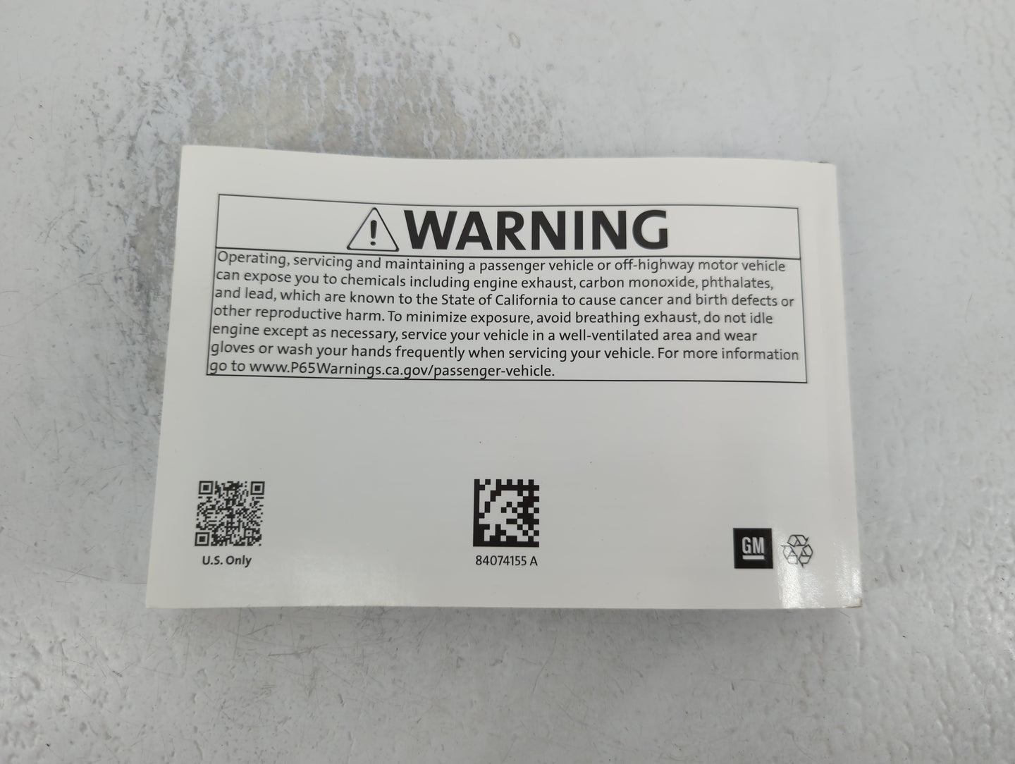 2019 Chevrolet Malibu Owners Manual Book Guide P/N:84074155 A OEM Used Auto Parts - Oemusedautoparts1.com