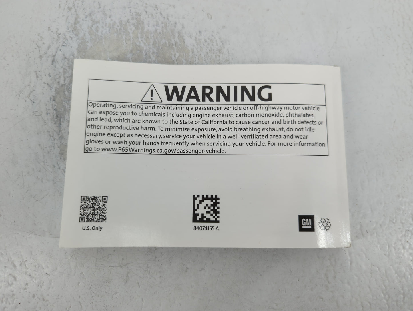 2019 Chevrolet Malibu Owners Manual Book Guide P/N:84074155 A OEM Used Auto Parts - Oemusedautoparts1.com