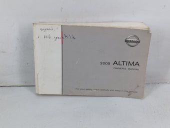 compare product 2009 Nissan Altima Owners Manual Book Guide P/N:OM9E-0L32U2 OEM Used Auto Parts