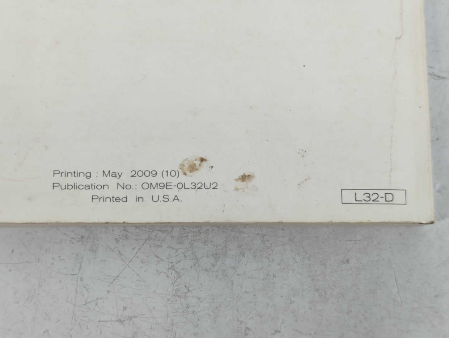 2009 Nissan Altima Owners Manual Book Guide P/N:OM9E-0L32U2 OEM Used Auto Parts - Oemusedautoparts1.com