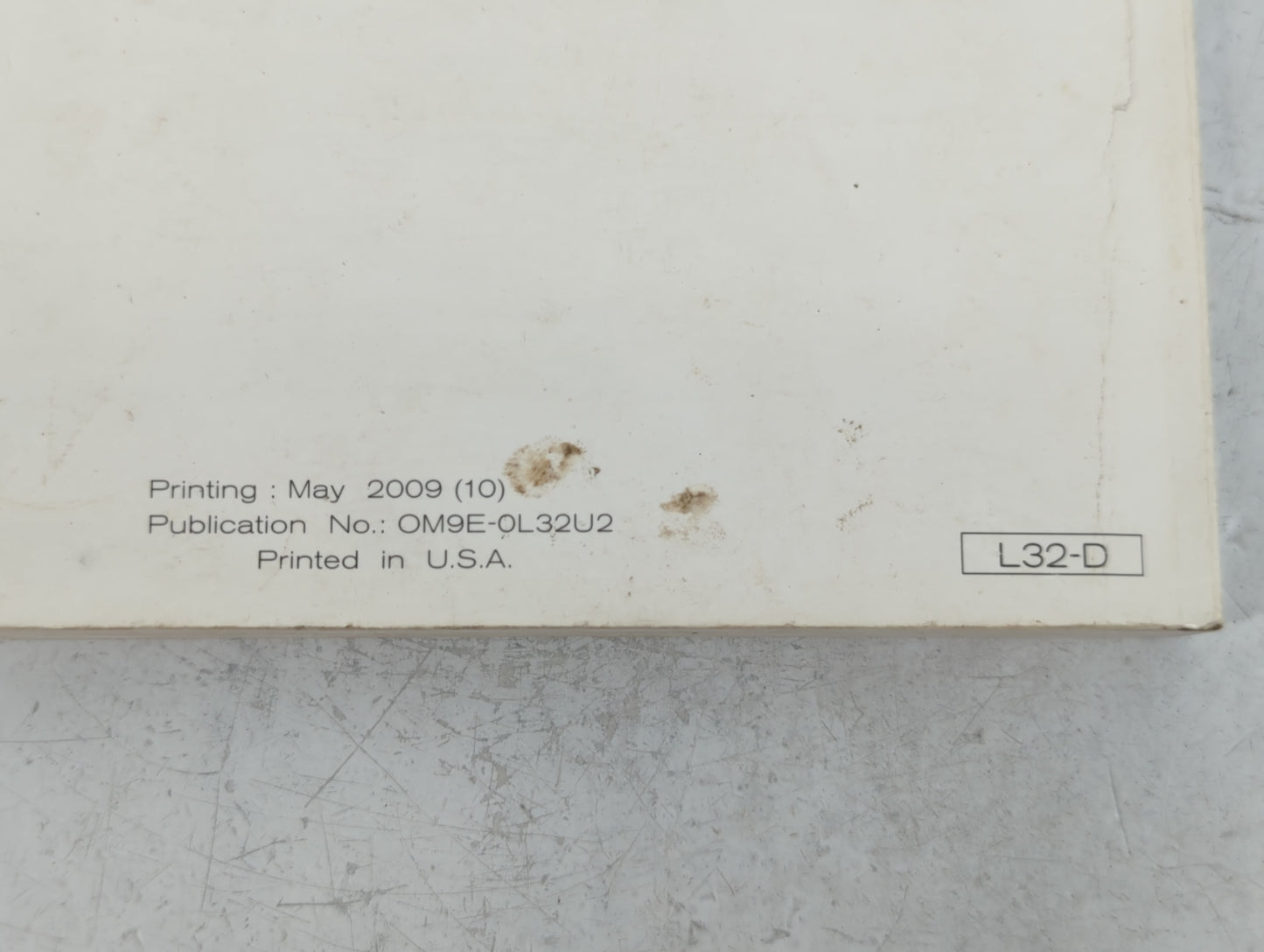 2009 Nissan Altima Owners Manual Book Guide P/N:OM9E-0L32U2 OEM Used Auto Parts - Oemusedautoparts1.com