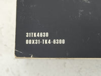 2012 Acura Tl Owners Manual Book Guide P/N:00X31-TK4-6300 31TK4630 OEM Used Auto Parts - Oemusedautoparts1.com
