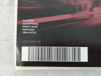 2010 Ford Fusion Owners Manual Book Guide P/N:AE5J 19A321 AB OEM Used Auto Parts - Oemusedautoparts1.com