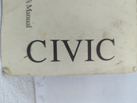 1998 Honda Civic Owners Manual Book Guide P/N:00X31-S01-6200 OEM Used Auto Parts - Oemusedautoparts1.com