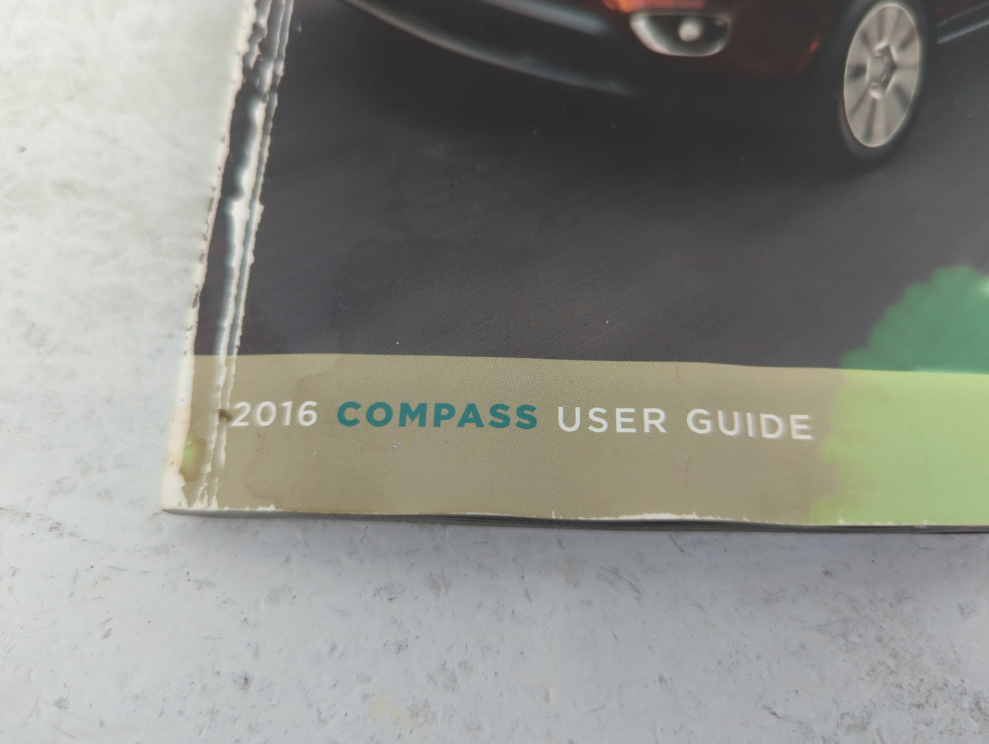 2016 Jeep Compass Owners Manual Book Guide P/N:16MK49-926-AA OEM Used Auto Parts - Oemusedautoparts1.com