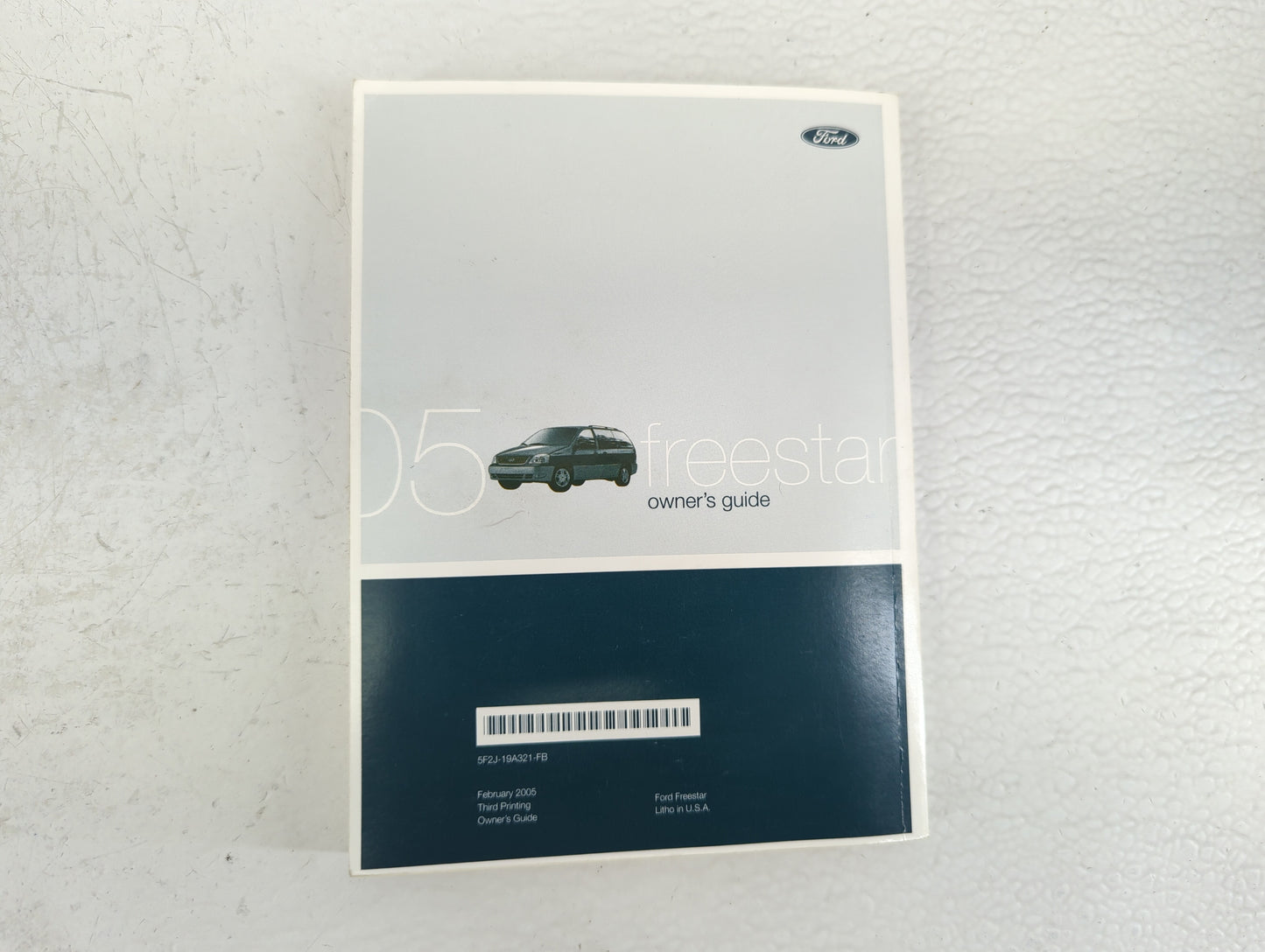2005 Ford Freestar Owners Manual Book Guide P/N:5F2J-19A321-FB OEM Used Auto Parts - Oemusedautoparts1.com
