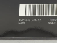 2016 Dodge Dart Owners Manual Book Guide P/N:16PFD41-926-AA OEM Used Auto Parts - Oemusedautoparts1.com