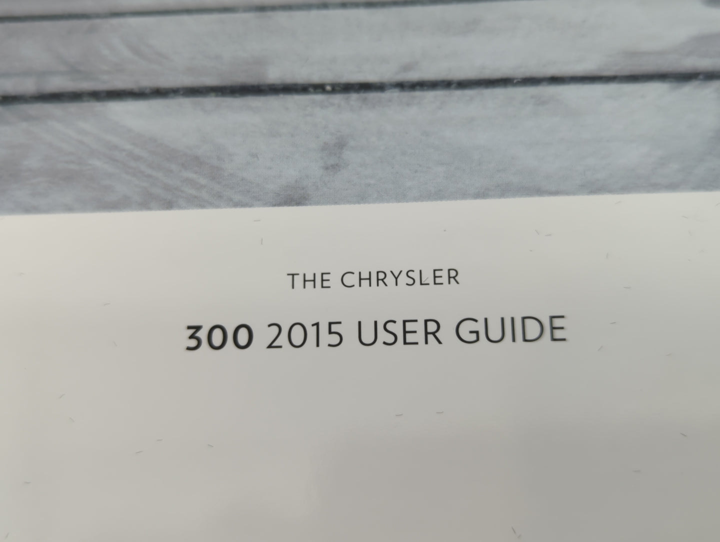 2015 Chrysler 300 Owners Manual Book Guide P/N:15C481-926-AA OEM Used Auto Parts - Oemusedautoparts1.com