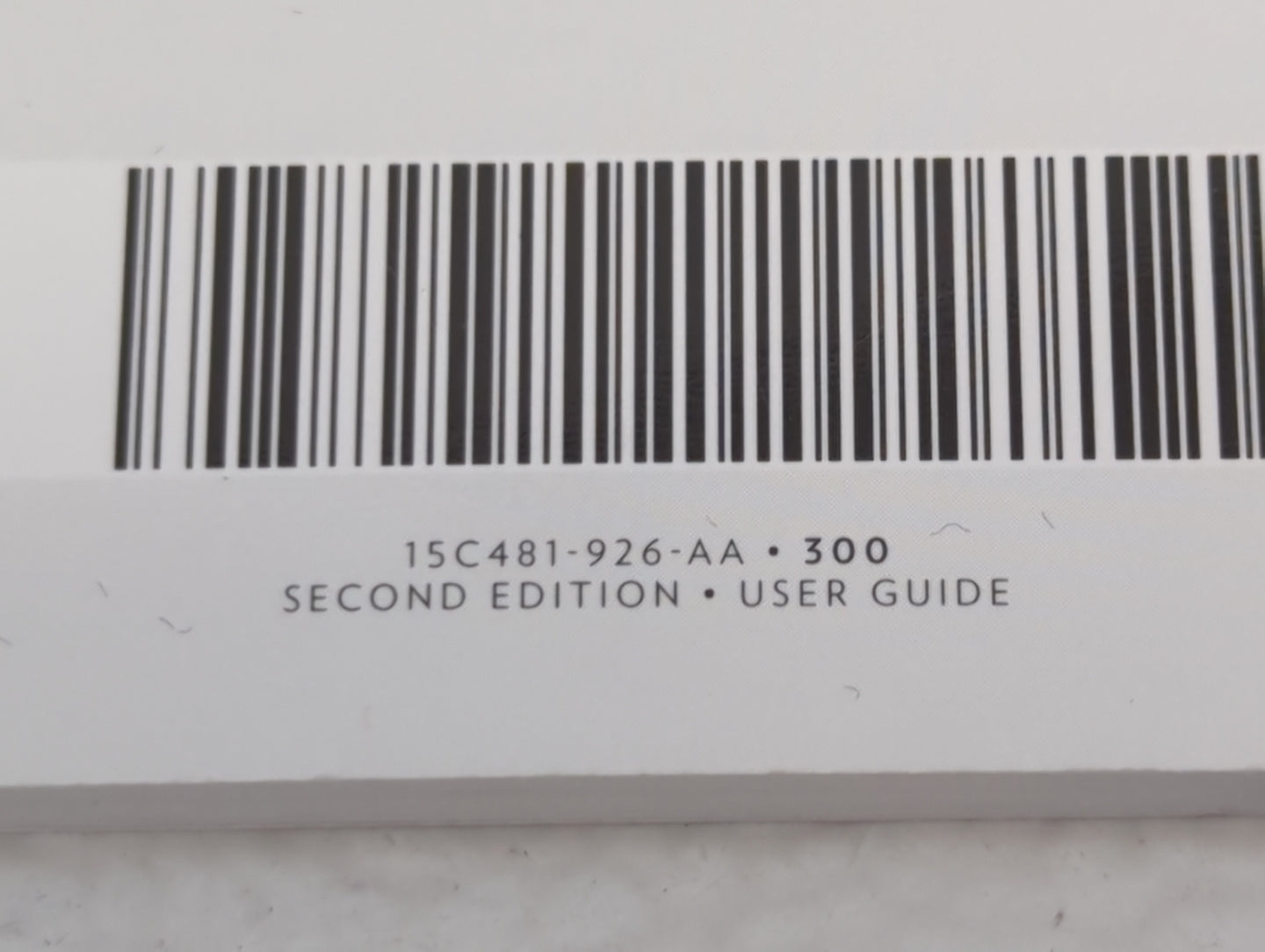 2015 Chrysler 300 Owners Manual Book Guide P/N:15C481-926-AA OEM Used Auto Parts - Oemusedautoparts1.com