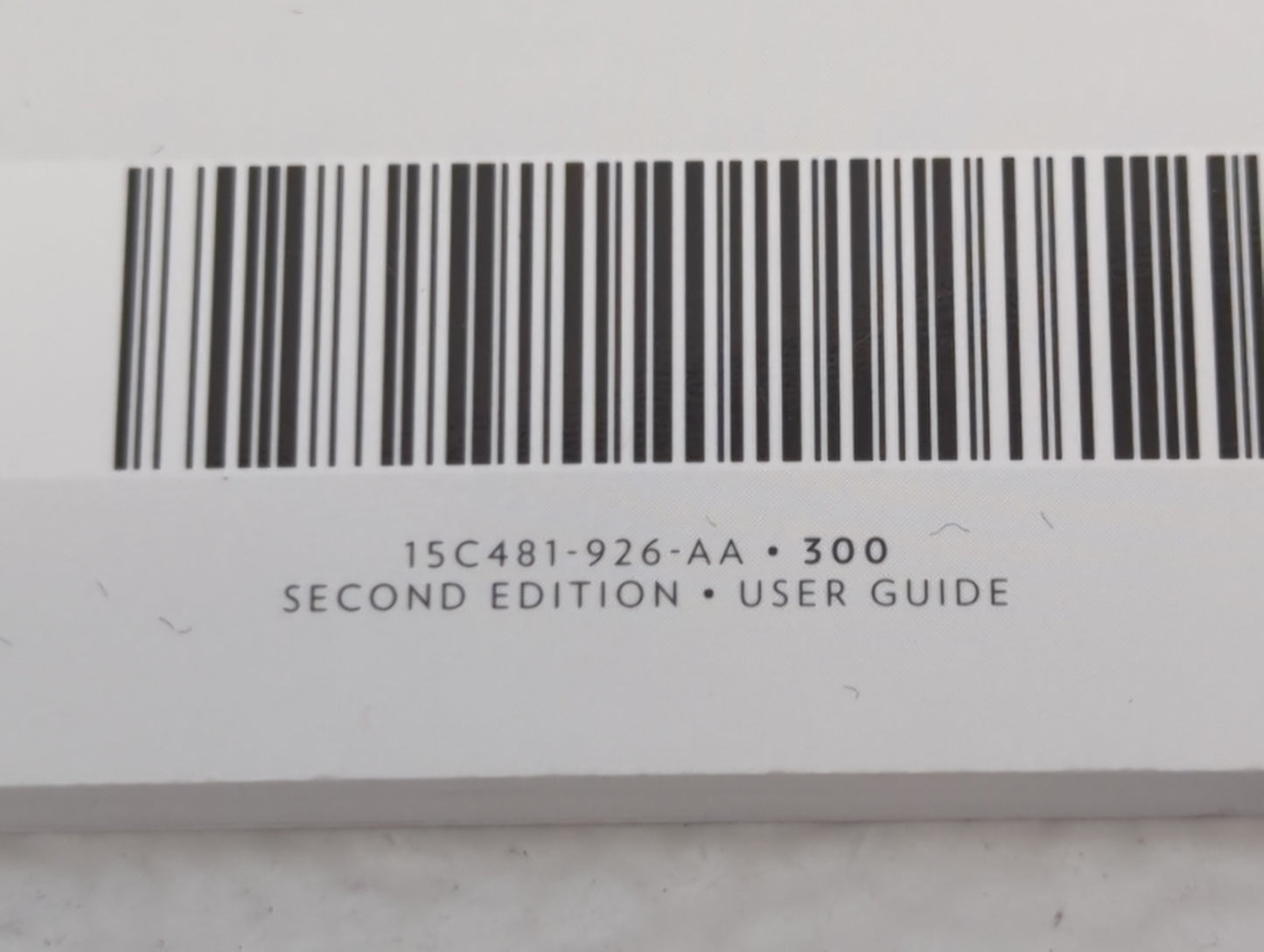 2015 Chrysler 300 Owners Manual Book Guide P/N:15C481-926-AA OEM Used Auto Parts - Oemusedautoparts1.com