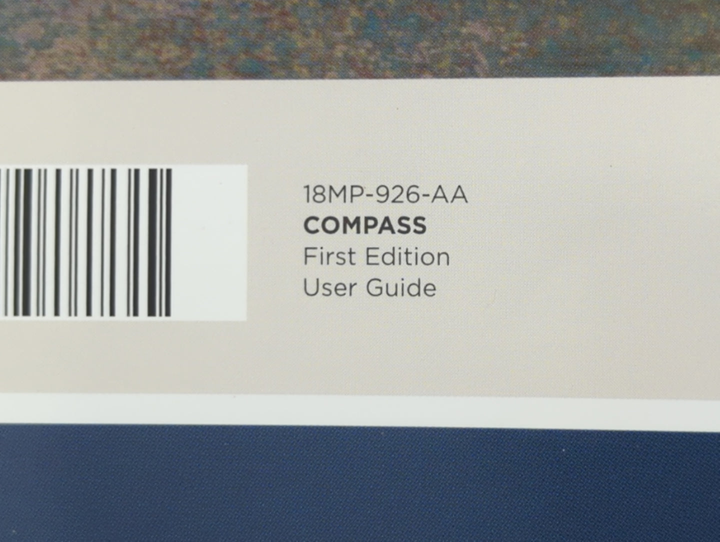2018 Jeep Compass Owners Manual Book Guide P/N:18MP-926-AA OEM Used Auto Parts - Oemusedautoparts1.com