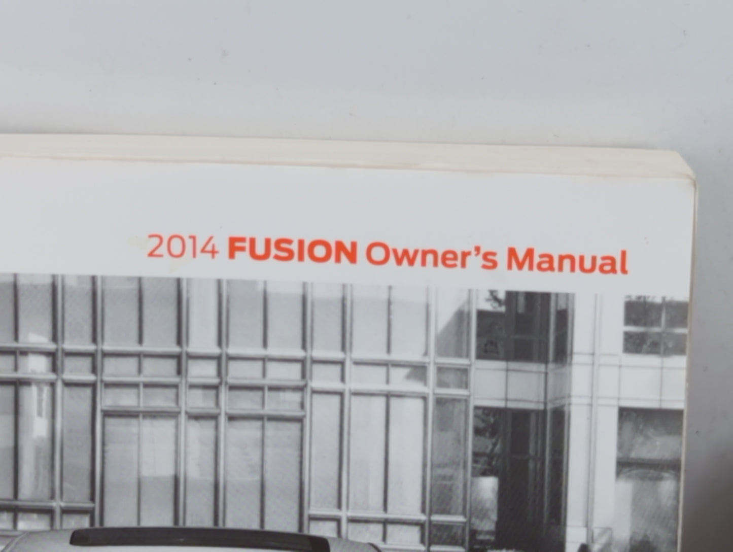 2014 Ford Fusion Owners Manual Book Guide P/N:EE5J19A321AA OEM Used Auto Parts - Oemusedautoparts1.com