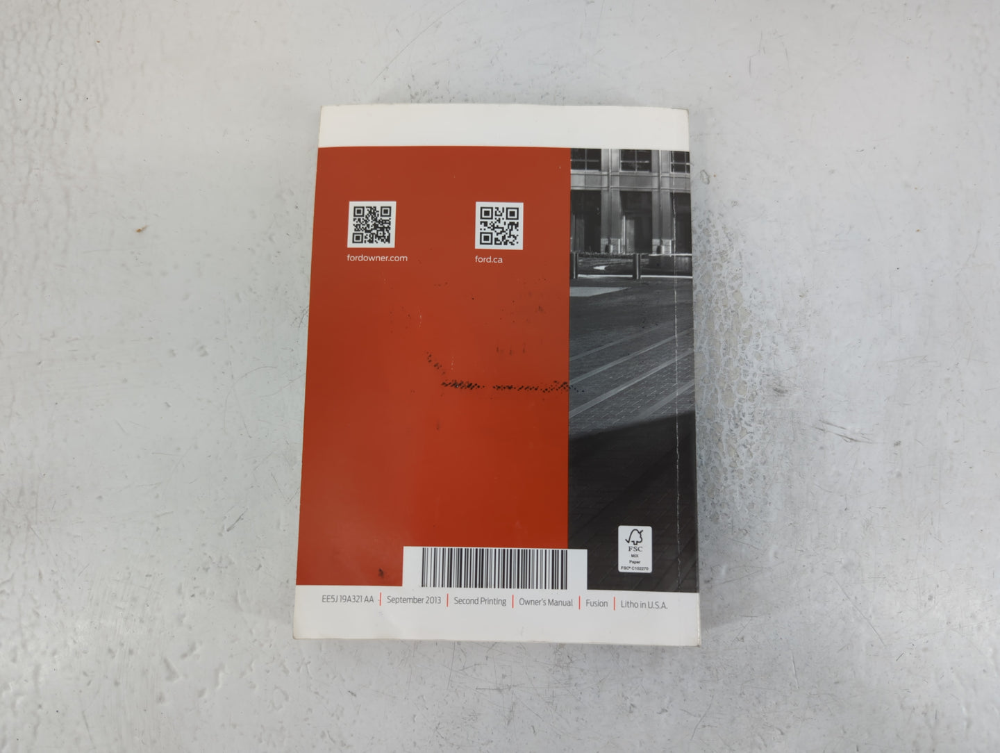 2014 Ford Fusion Owners Manual Book Guide P/N:EE5J19A321AA OEM Used Auto Parts - Oemusedautoparts1.com