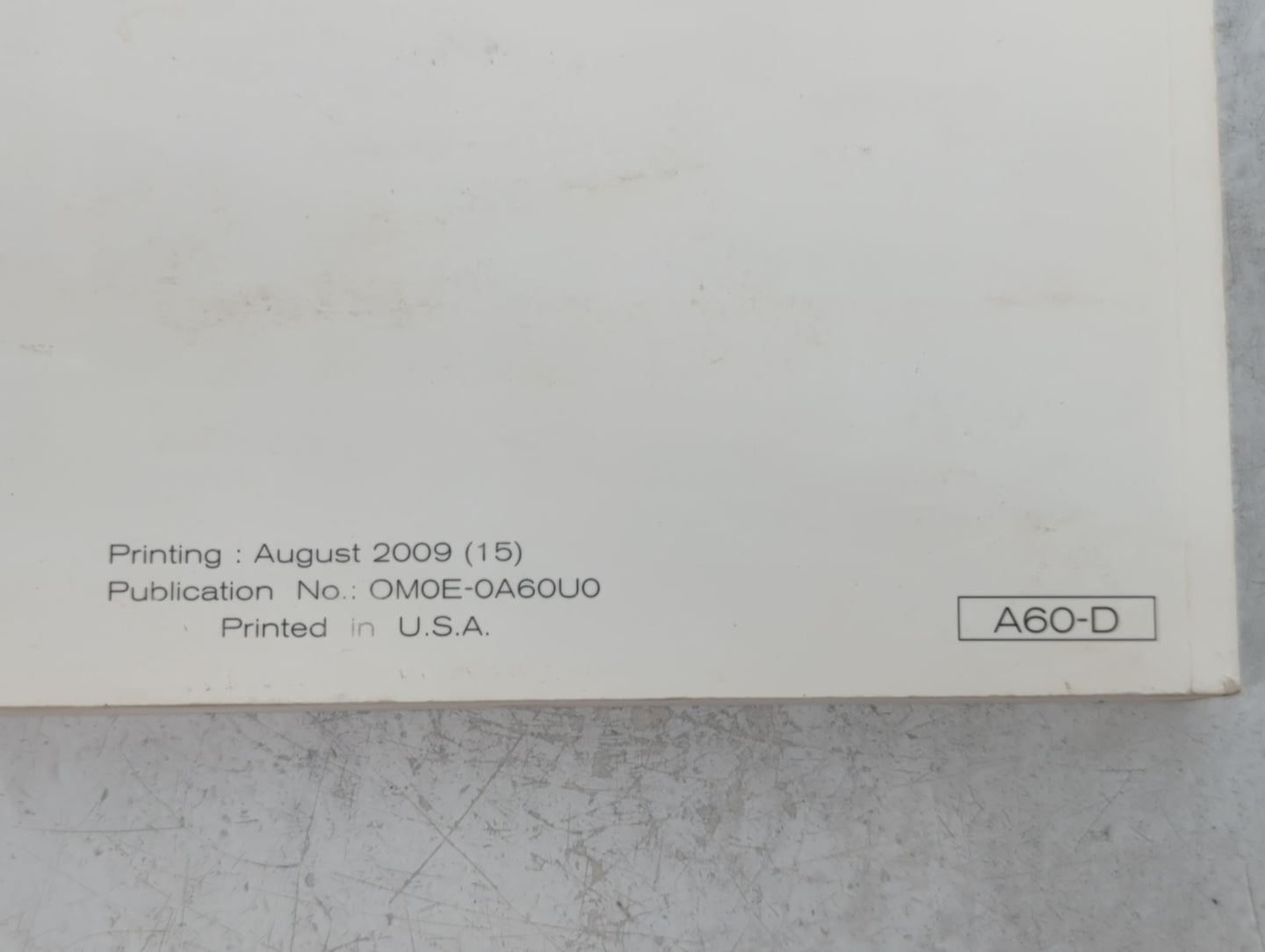 2010 Nissan Titan Owners Manual Book Guide P/N:OMOE-0A60U0 OEM Used Auto Parts - Oemusedautoparts1.com