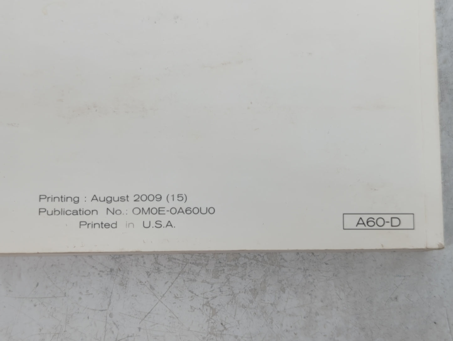 2010 Nissan Titan Owners Manual Book Guide P/N:OMOE-0A60U0 OEM Used Auto Parts - Oemusedautoparts1.com