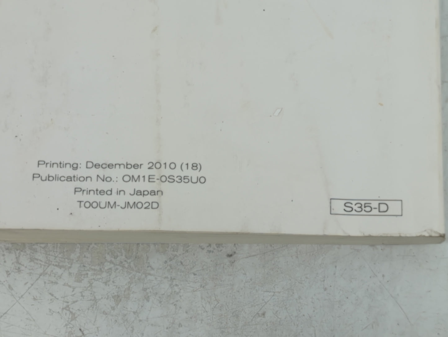 2011 Nissan Rogue Owners Manual Book Guide P/N:OM1E-0S35U0 OEM Used Auto Parts - Oemusedautoparts1.com