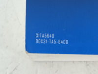 2012 Honda Accord Owners Manual Book Guide P/N:00X31-TA5-6400 31TA5640 OEM Used Auto Parts - Oemusedautoparts1.com