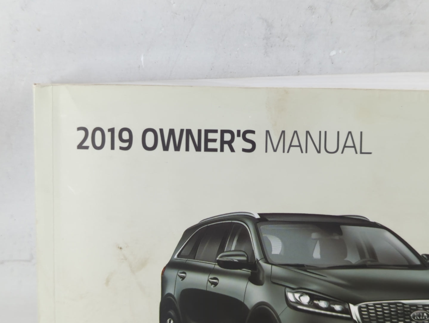 2019 Kia Sorento Owners Manual Book Guide OEM Used Auto Parts - Oemusedautoparts1.com