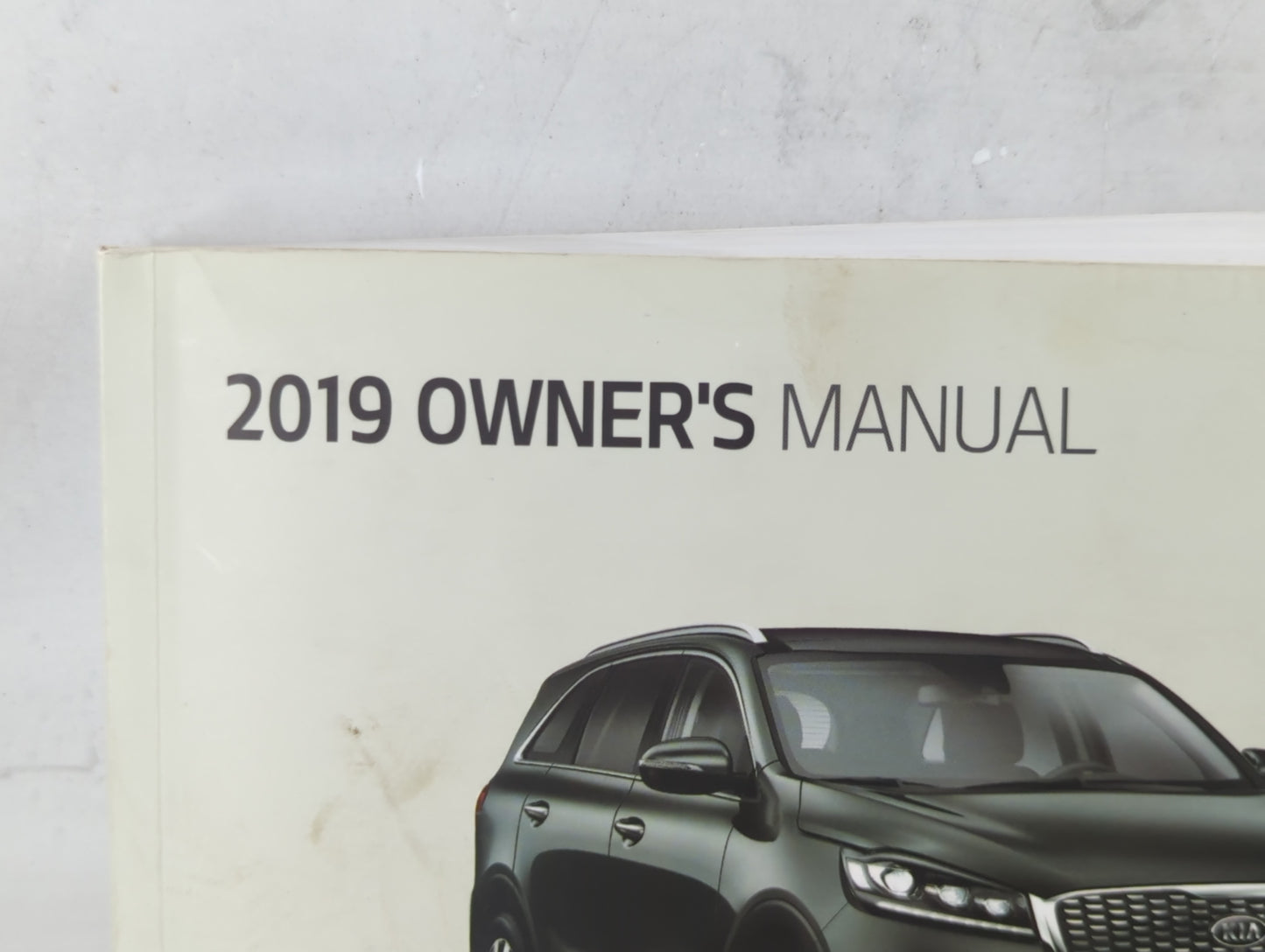 2019 Kia Sorento Owners Manual Book Guide OEM Used Auto Parts - Oemusedautoparts1.com