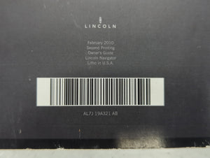 2010 Lincoln Town Car Owners Manual Book Guide P/N:AL7L 19A321 AB OEM Used Auto Parts