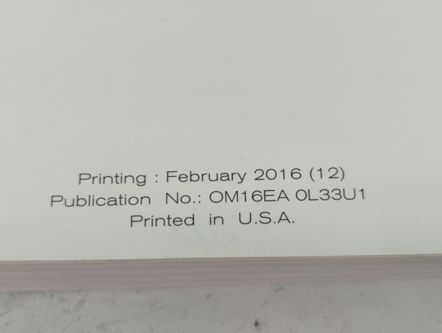 2016 Nissan Altima Owners Manual Book Guide P/N:OM16EA OL33U1 OEM Used Auto Parts - Oemusedautoparts1.com