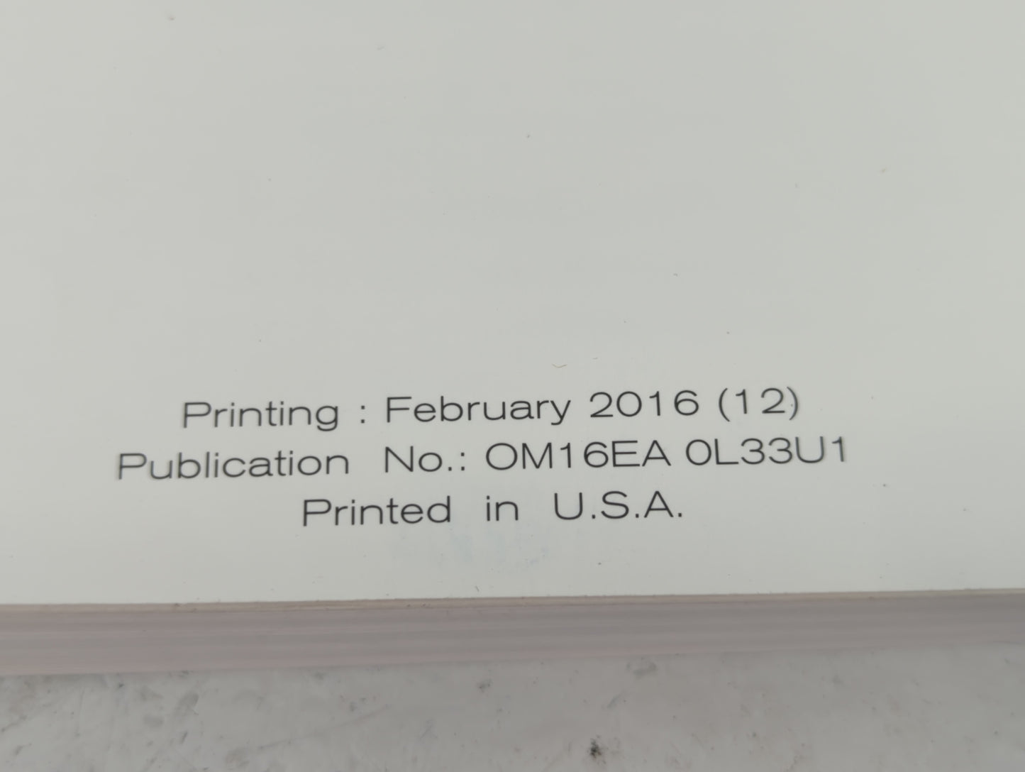 2016 Nissan Altima Owners Manual Book Guide P/N:OM16EA OL33U1 OEM Used Auto Parts - Oemusedautoparts1.com