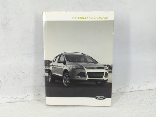 2013 Ford Escape Owners Manual Book Guide P/N:DJ5J 19A321 AA OEM Used Auto Parts - Oemusedautoparts1.com