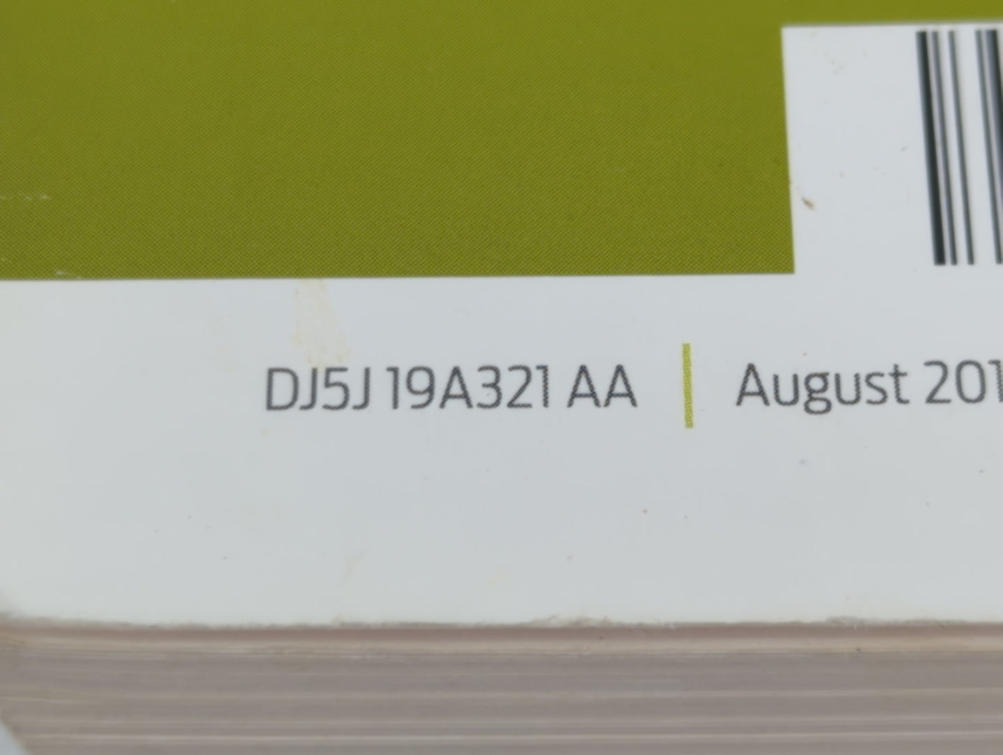 2013 Ford Escape Owners Manual Book Guide P/N:DJ5J 19A321 AA OEM Used Auto Parts - Oemusedautoparts1.com