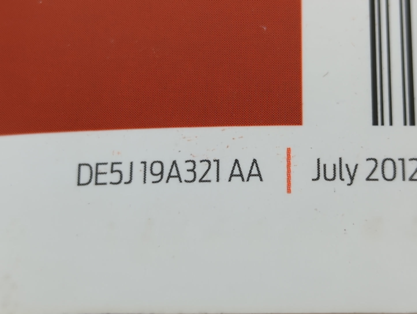 2013 Ford Fusion Owners Manual Book Guide P/N:DE5J 19A321 AA OEM Used Auto Parts - Oemusedautoparts1.com