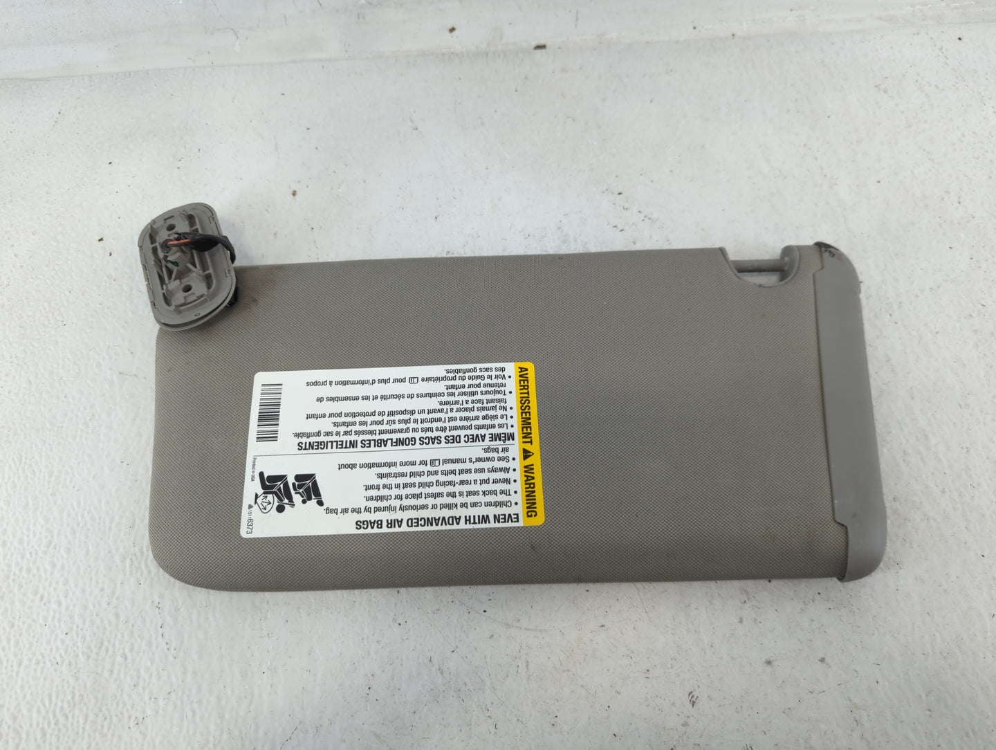 2000-2005 Toyota Echo Sun Visor Shade Replacement Passenger Right Mirror Fits Fits 2000 2001 2002 2003 2004 2005 OEM Used Auto Parts - Oemusedautoparts1.com