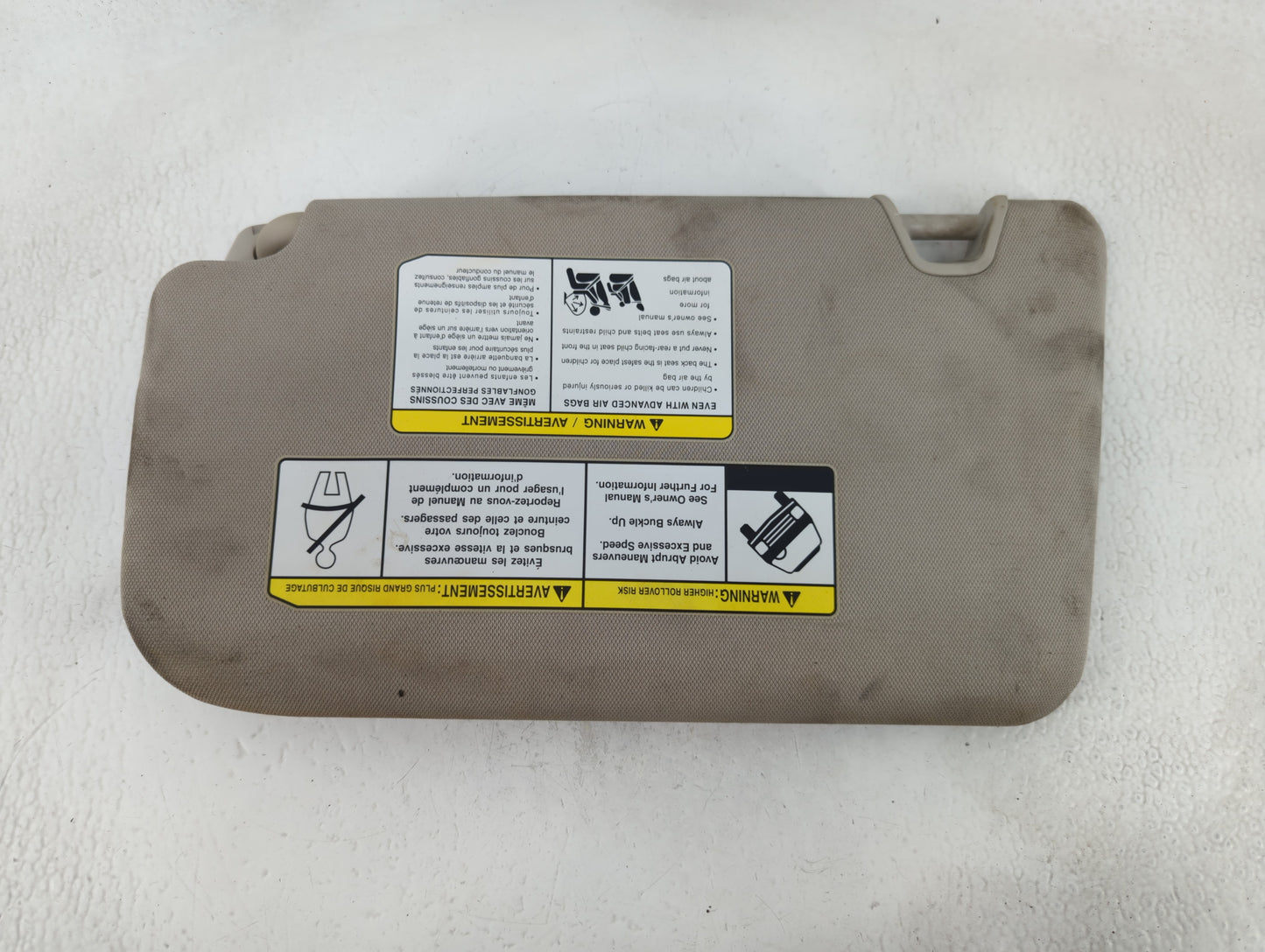 2018-2020 Nissan Rogue Sun Visor Shade Replacement Passenger Right Mirror Fits Fits 2018 2019 2020 OEM Used Auto Parts - Oemusedautoparts1.com