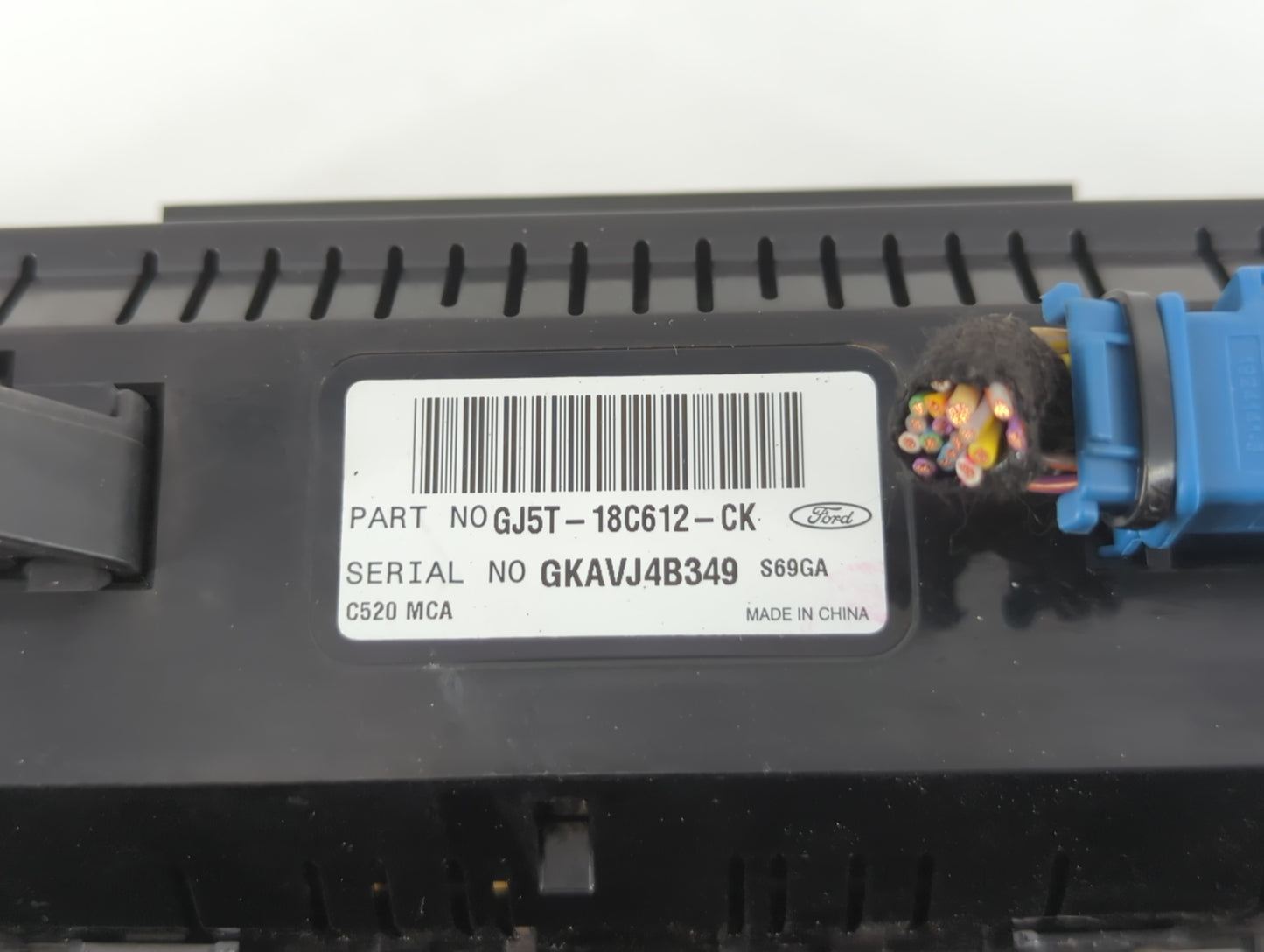 2018-2019 Ford Escape Climate Control Module Temperature AC/Heater Replacement P/N:GJ5T-18C612-CK Fits Fits 2018 2019 OEM Used Auto Parts - Oemusedautoparts1.com