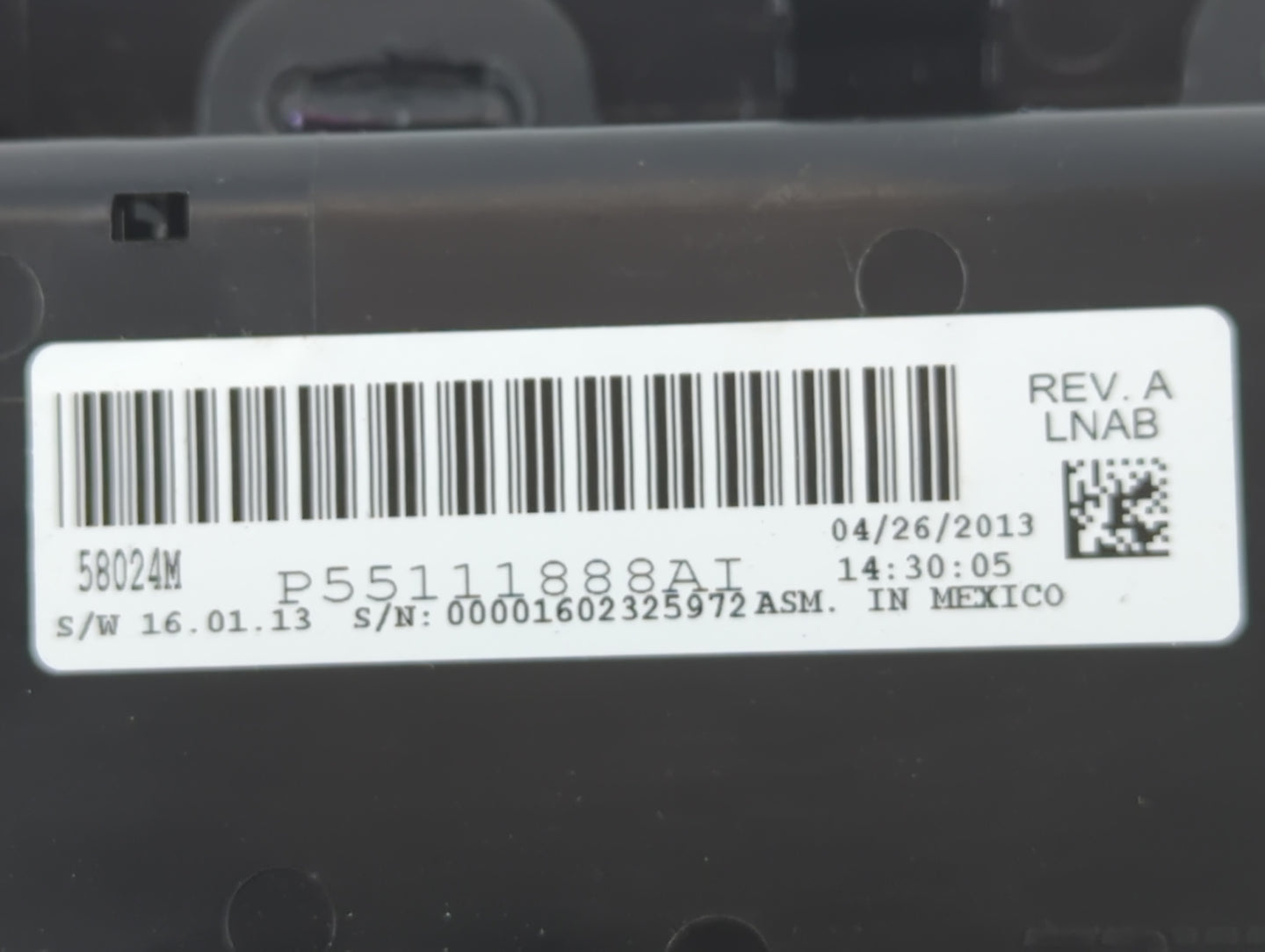 2011-2014 Chrysler 200 Climate Control Module Temperature AC/Heater Replacement P/N:P55111888AI Fits OEM Used Auto Parts - Oemusedautoparts1.com