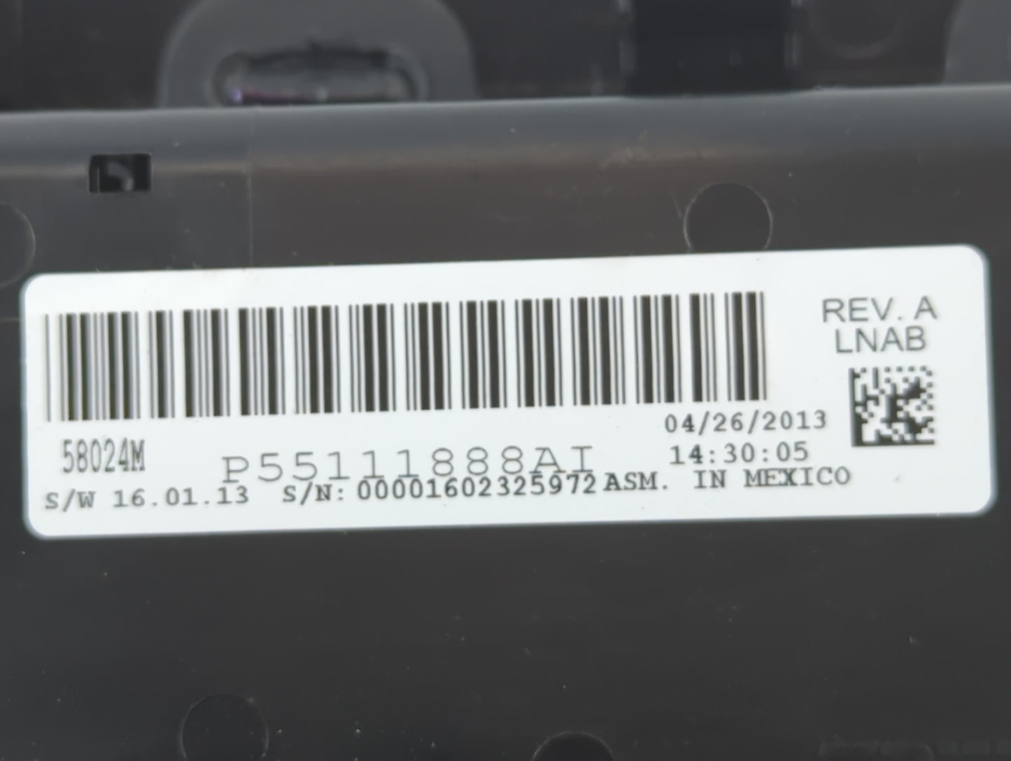 2011-2014 Chrysler 200 Climate Control Module Temperature AC/Heater Replacement P/N:P55111888AI Fits OEM Used Auto Parts - Oemusedautoparts1.com