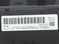 2011-2014 Chrysler 200 Climate Control Module Temperature AC/Heater Replacement P/N:P55111888AI Fits OEM Used Auto Parts - Oemusedautoparts1.com