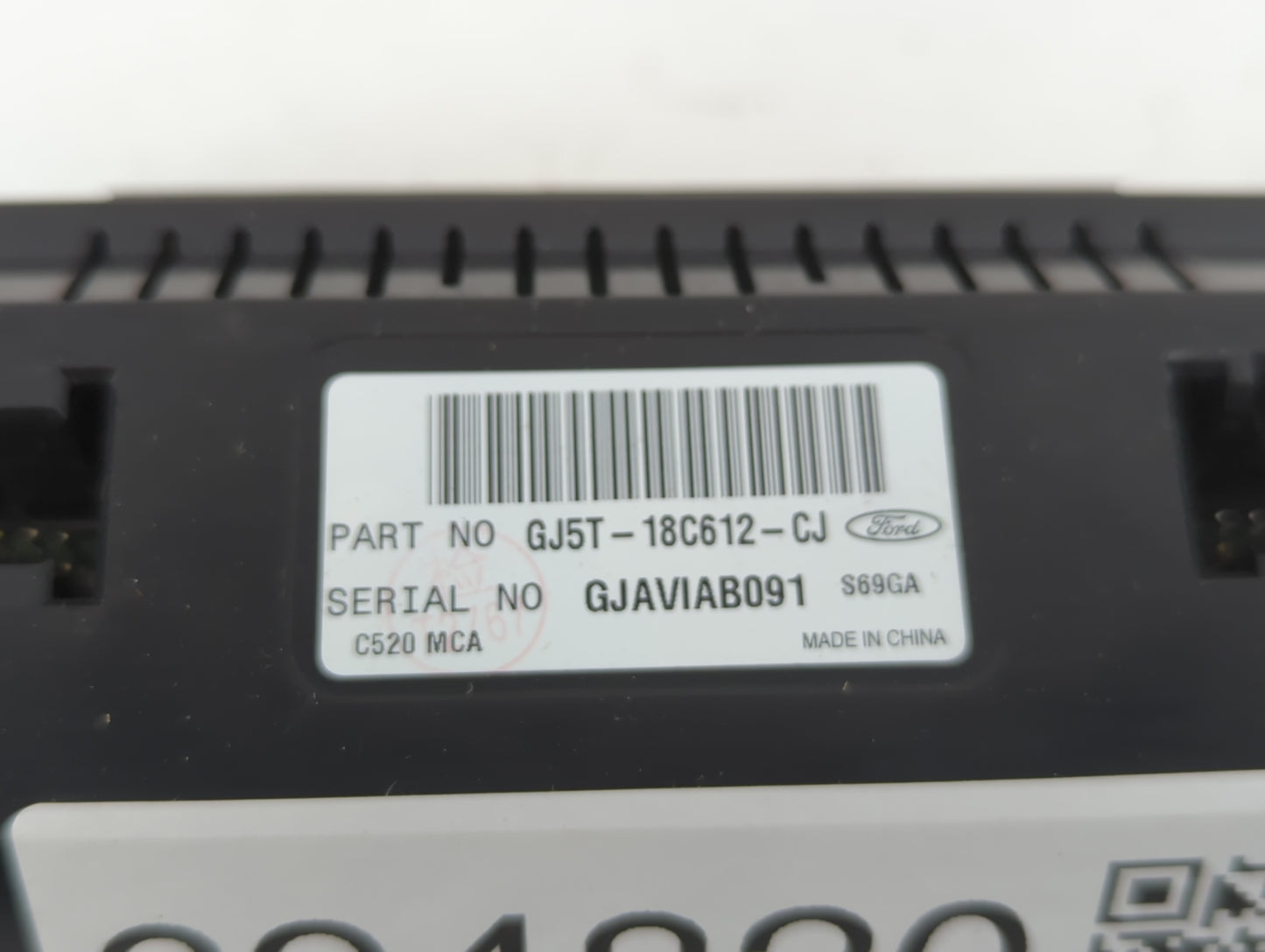 2018-2019 Ford Escape Climate Control Module Temperature AC/Heater Replacement P/N:GJ5T-18C612-CJ Fits Fits 2018 2019 OEM Used Auto Parts - Oemusedautoparts1.com