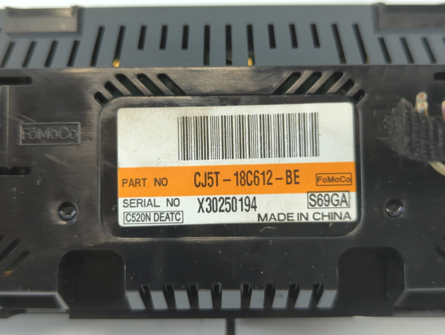 2015-2016 Ford Escape Climate Control Module Temperature AC/Heater Replacement P/N:CJ5T-18C612-BE Fits Fits 2015 2016 OEM Used Auto Parts - Oemusedautoparts1.com