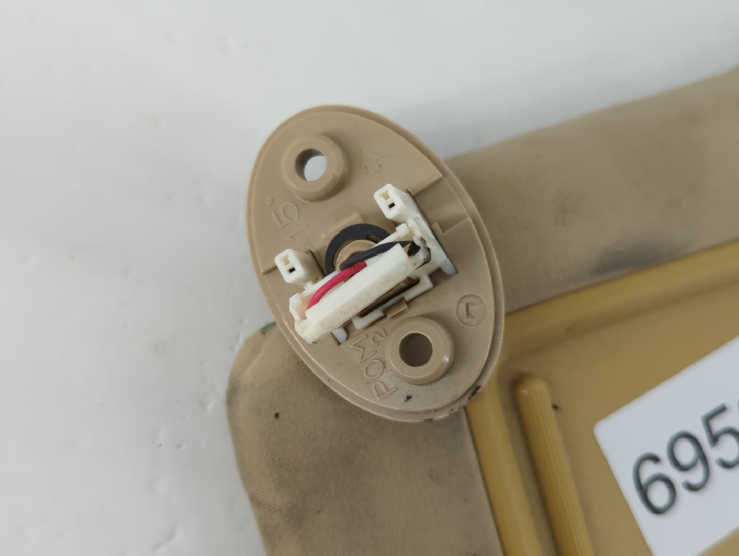 2007-2009 Lexus Is250 Sun Visor Shade Replacement Driver Left Mirror Fits Fits 2007 2008 2009 OEM Used Auto Parts - Oemusedautoparts1.com