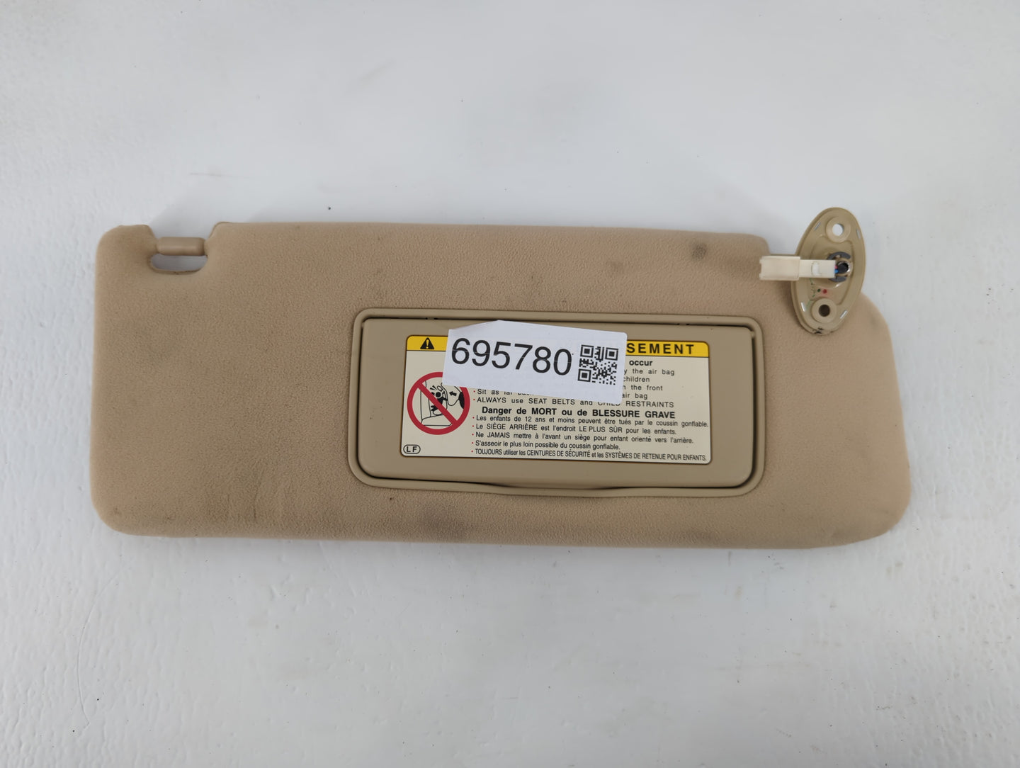 2001-2006 Lexus Ls430 Sun Visor Shade Replacement Passenger Right Mirror Fits Fits 2001 2002 2003 2004 2005 2006 OEM Used Auto Parts - Oemusedautoparts1.com