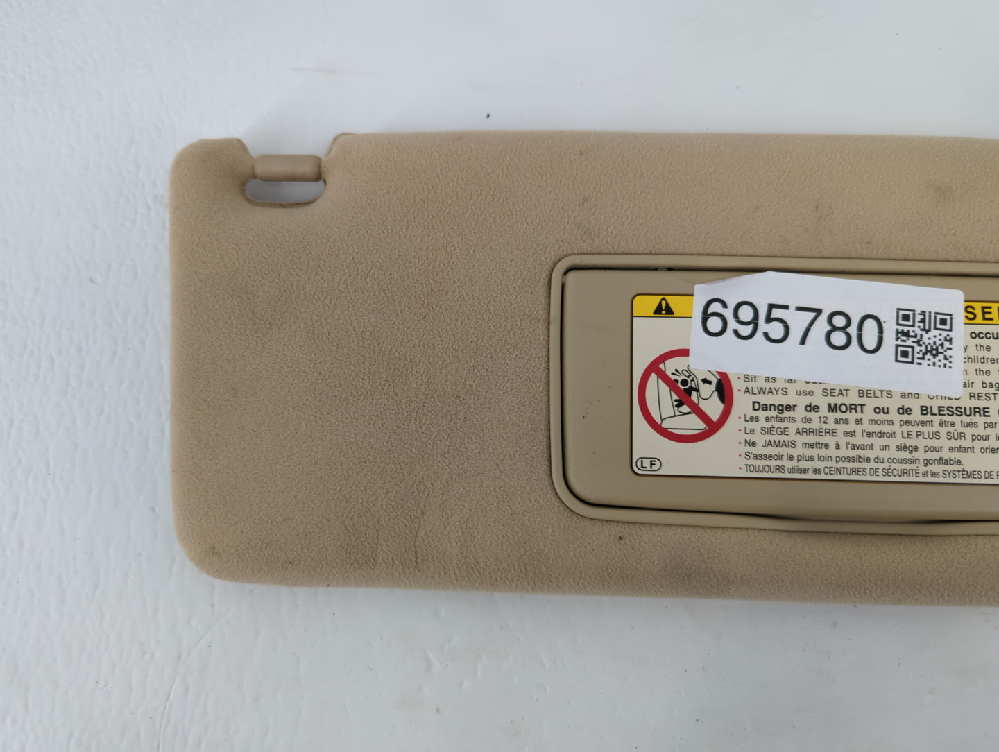 2001-2006 Lexus Ls430 Sun Visor Shade Replacement Passenger Right Mirror Fits Fits 2001 2002 2003 2004 2005 2006 OEM Used Auto Parts - Oemusedautoparts1.com