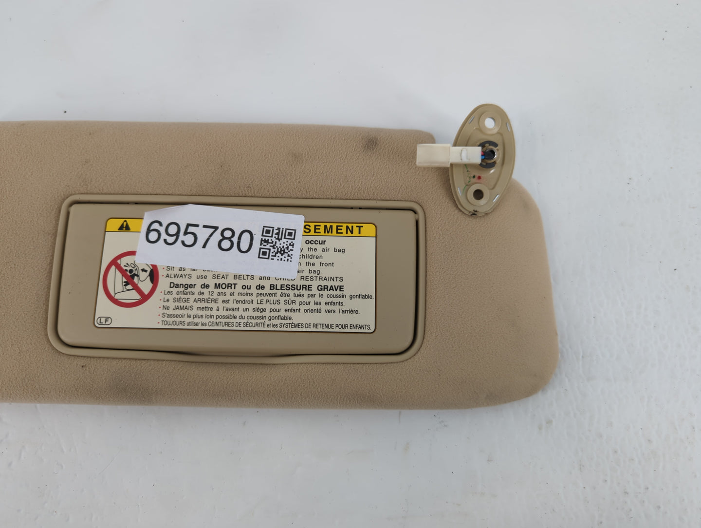 2001-2006 Lexus Ls430 Sun Visor Shade Replacement Passenger Right Mirror Fits Fits 2001 2002 2003 2004 2005 2006 OEM Used Auto Parts - Oemusedautoparts1.com