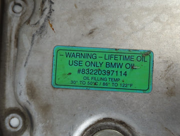 2001 Bmw X5 Engine Oil Pan P/N:83220397114 Fits OEM Used Auto Parts