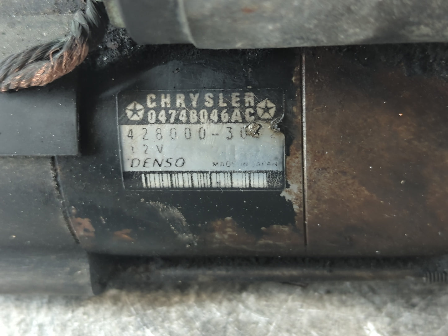 2006-2010 Chrysler Town & Country Car Starter Motor Solenoid OEM P/N:04748046AC 428000-30 Fits Fits 2006 2007 2008 2009 2010 OEM Used Auto Parts - Oemusedautoparts1.com