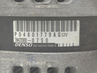 2011-2015 Dodge Durango Alternator Replacement Generator Charging Assembly Engine OEM P/N:421000-0750 P04801779AG Fits OEM Used Auto Parts - Oemusedautoparts1.com
