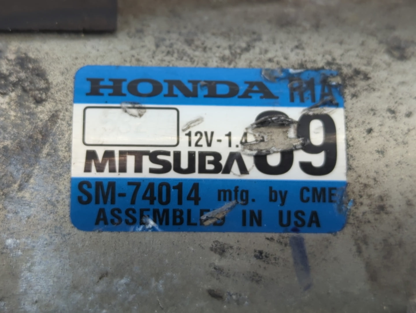 2013-2015 Honda Civic Car Starter Motor Solenoid OEM P/N:SM-74014 Fits Fits 2013 2014 2015 2016 2017 2018 2019 2020 2021 2022 OEM Used Auto Parts - Oemusedautoparts1.com