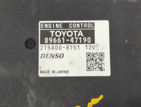 2012-2013 Toyota Prius PCM Engine Control Computer ECU ECM PCU OEM P/N:275400-8751 89661-47190 Fits Fits 2012 2013 OEM Used Auto Parts - Oemusedautoparts1.com