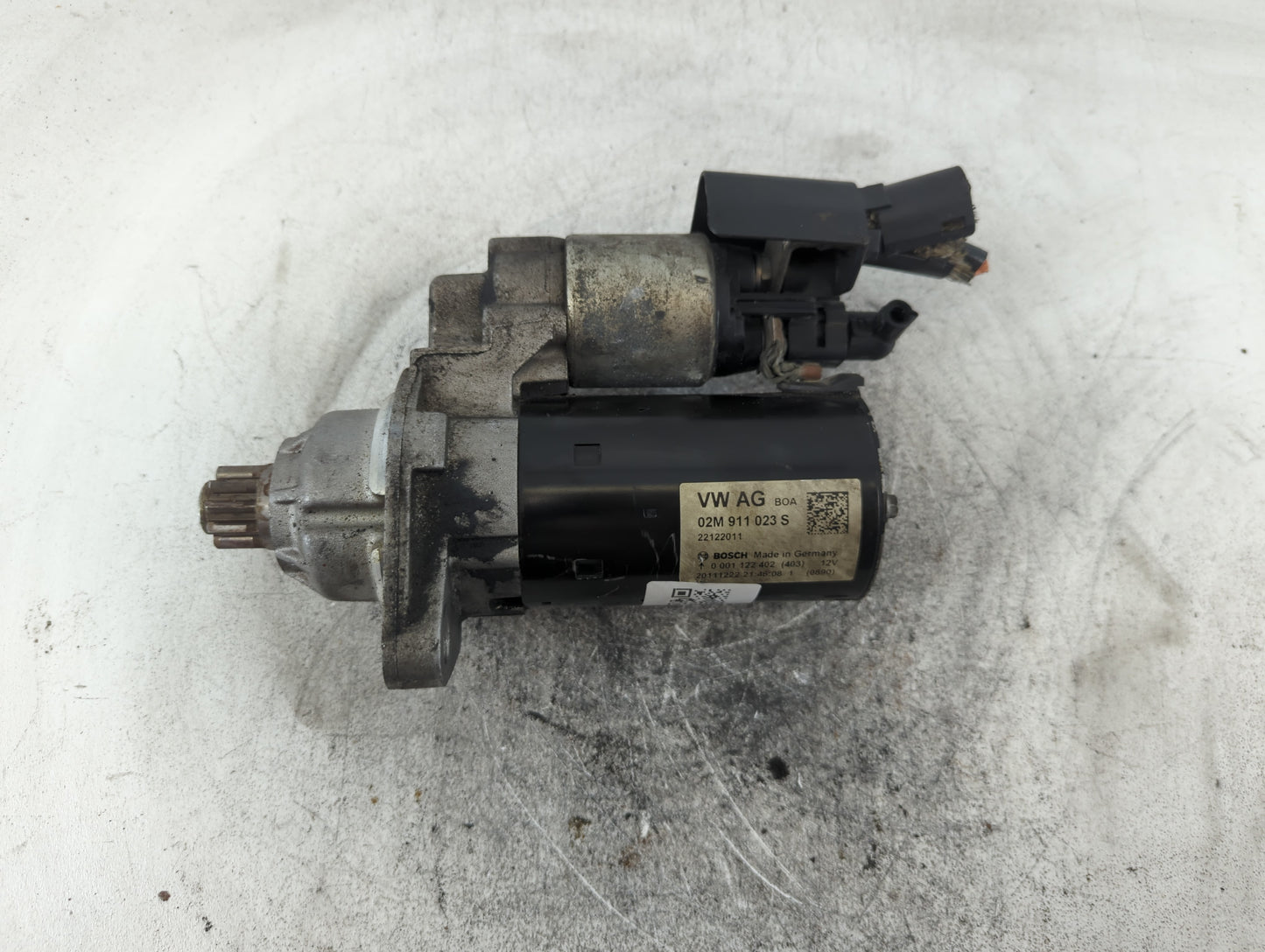 2012-2014 Volkswagen Passat Car Starter Motor Solenoid OEM P/N:02M 911 023 S Fits OEM Used Auto Parts - Oemusedautoparts1.com